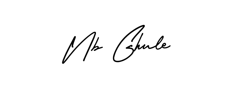 Make a beautiful signature design for name Nb Ghule. Use this online signature maker to create a handwritten signature for free. Nb Ghule signature style 3 images and pictures png