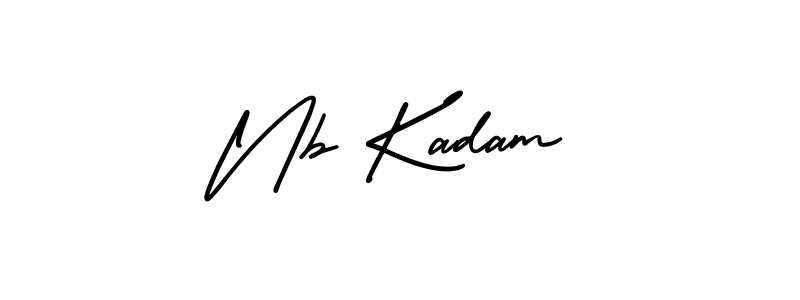 Best and Professional Signature Style for Nb Kadam. AmerikaSignatureDemo-Regular Best Signature Style Collection. Nb Kadam signature style 3 images and pictures png