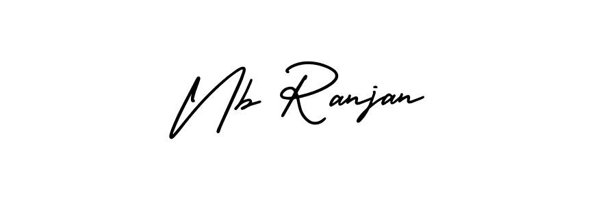 Design your own signature with our free online signature maker. With this signature software, you can create a handwritten (AmerikaSignatureDemo-Regular) signature for name Nb Ranjan. Nb Ranjan signature style 3 images and pictures png