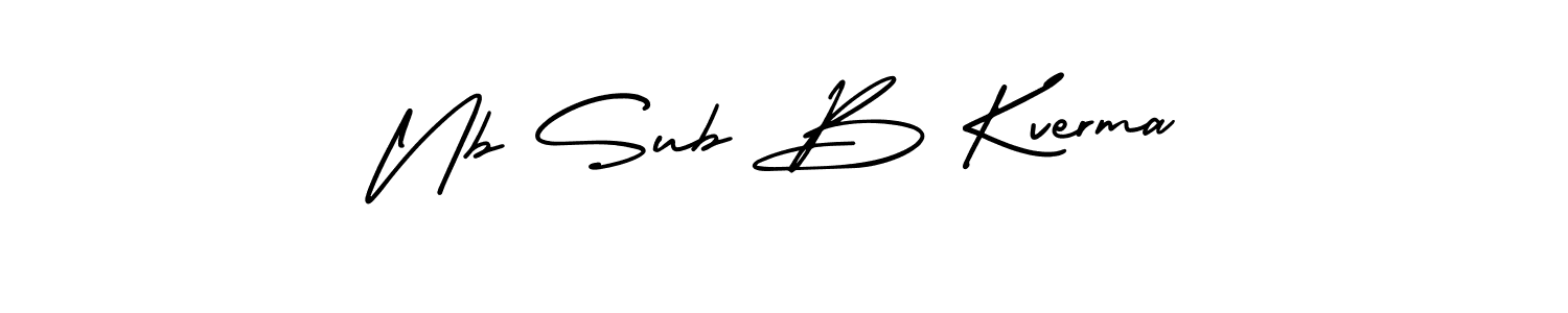 Also You can easily find your signature by using the search form. We will create Nb Sub B Kverma name handwritten signature images for you free of cost using AmerikaSignatureDemo-Regular sign style. Nb Sub B Kverma signature style 3 images and pictures png