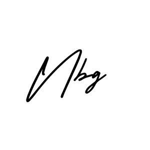 You should practise on your own different ways (AmerikaSignatureDemo-Regular) to write your name (Nbg) in signature. don't let someone else do it for you. Nbg signature style 3 images and pictures png