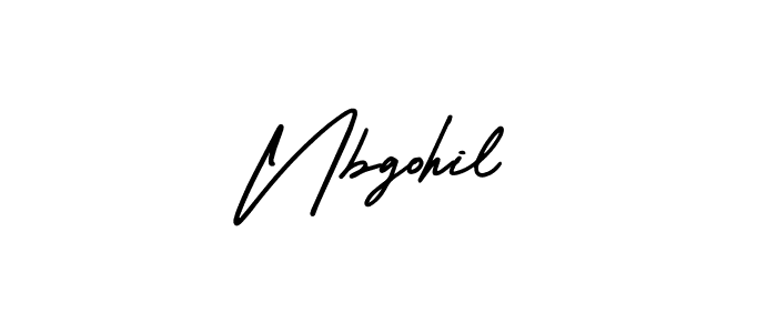 Create a beautiful signature design for name Nbgohil. With this signature (AmerikaSignatureDemo-Regular) fonts, you can make a handwritten signature for free. Nbgohil signature style 3 images and pictures png