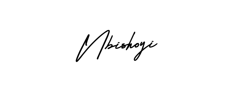 Create a beautiful signature design for name Nbishoyi. With this signature (AmerikaSignatureDemo-Regular) fonts, you can make a handwritten signature for free. Nbishoyi signature style 3 images and pictures png