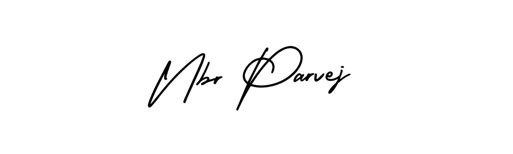 Make a short Nbr Parvej signature style. Manage your documents anywhere anytime using AmerikaSignatureDemo-Regular. Create and add eSignatures, submit forms, share and send files easily. Nbr Parvej signature style 3 images and pictures png