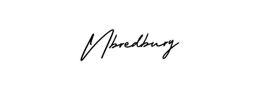The best way (AmerikaSignatureDemo-Regular) to make a short signature is to pick only two or three words in your name. The name Nbredbury include a total of six letters. For converting this name. Nbredbury signature style 3 images and pictures png