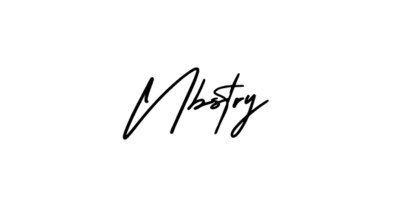 How to make Nbstry signature? AmerikaSignatureDemo-Regular is a professional autograph style. Create handwritten signature for Nbstry name. Nbstry signature style 3 images and pictures png