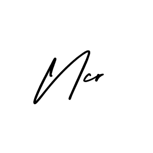 How to Draw Ncr signature style? AmerikaSignatureDemo-Regular is a latest design signature styles for name Ncr. Ncr signature style 3 images and pictures png