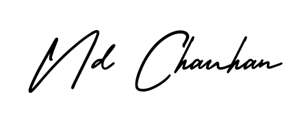 Transform the name Nd Chauhan into a signature masterpiece using AmerikaSignatureDemo-Regular font. Ideal for photographers, artists, and creators looking for watermarks. Nd Chauhan signature style 3 images and pictures png