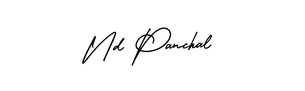 Also we have Nd Panchal name is the best signature style. Create professional handwritten signature collection using AmerikaSignatureDemo-Regular autograph style. Nd Panchal signature style 3 images and pictures png