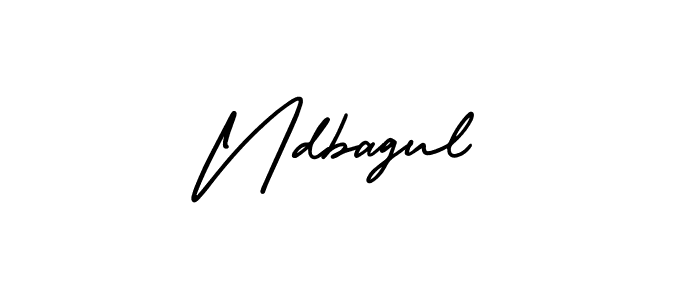 Ndbagul stylish signature style. Best Handwritten Sign (AmerikaSignatureDemo-Regular) for my name. Handwritten Signature Collection Ideas for my name Ndbagul. Ndbagul signature style 3 images and pictures png