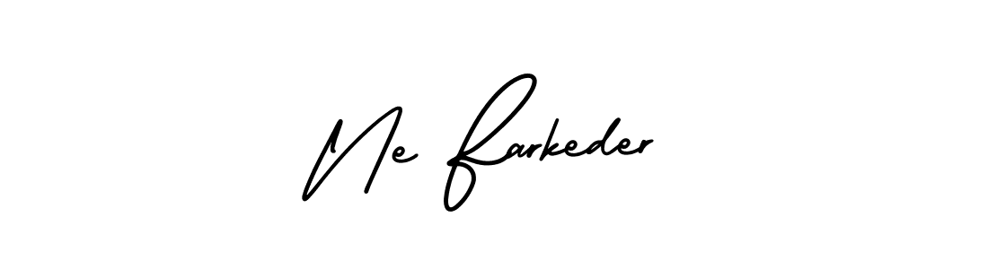 Also You can easily find your signature by using the search form. We will create Ne Farkeder name handwritten signature images for you free of cost using AmerikaSignatureDemo-Regular sign style. Ne Farkeder signature style 3 images and pictures png