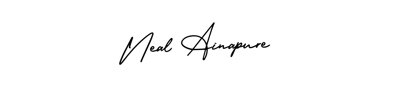 Design your own signature with our free online signature maker. With this signature software, you can create a handwritten (AmerikaSignatureDemo-Regular) signature for name Neal Ainapure. Neal Ainapure signature style 3 images and pictures png