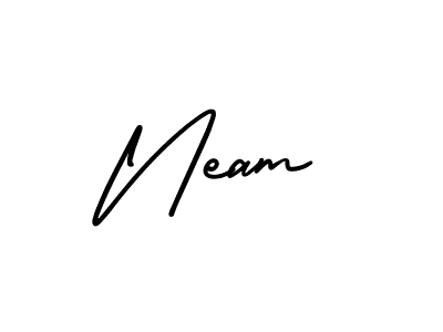 if you are searching for the best signature style for your name Neam. so please give up your signature search. here we have designed multiple signature styles  using AmerikaSignatureDemo-Regular. Neam signature style 3 images and pictures png