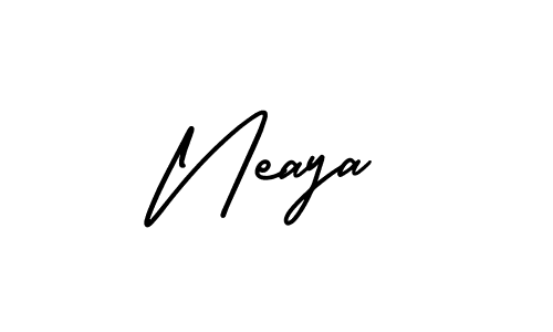 Similarly AmerikaSignatureDemo-Regular is the best handwritten signature design. Signature creator online .You can use it as an online autograph creator for name Neaya. Neaya signature style 3 images and pictures png