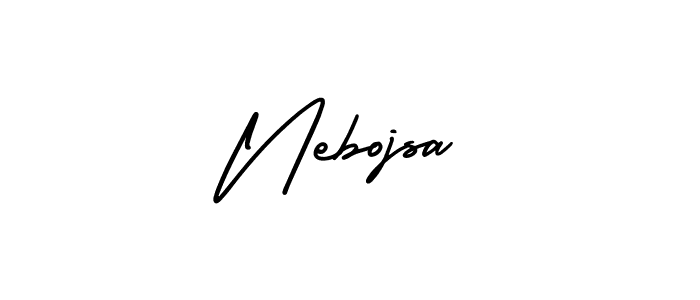 Make a beautiful signature design for name Nebojsa. With this signature (AmerikaSignatureDemo-Regular) style, you can create a handwritten signature for free. Nebojsa signature style 3 images and pictures png