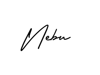 Also we have Nebu name is the best signature style. Create professional handwritten signature collection using AmerikaSignatureDemo-Regular autograph style. Nebu signature style 3 images and pictures png