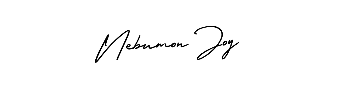 Check out images of Autograph of Nebumon Joy name. Actor Nebumon Joy Signature Style. AmerikaSignatureDemo-Regular is a professional sign style online. Nebumon Joy signature style 3 images and pictures png