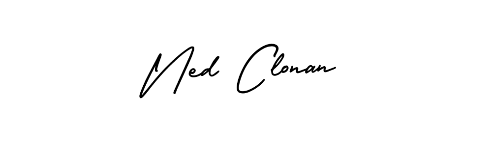 It looks lik you need a new signature style for name Ned Clonan. Design unique handwritten (AmerikaSignatureDemo-Regular) signature with our free signature maker in just a few clicks. Ned Clonan signature style 3 images and pictures png