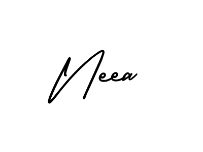 Neea stylish signature style. Best Handwritten Sign (AmerikaSignatureDemo-Regular) for my name. Handwritten Signature Collection Ideas for my name Neea. Neea signature style 3 images and pictures png