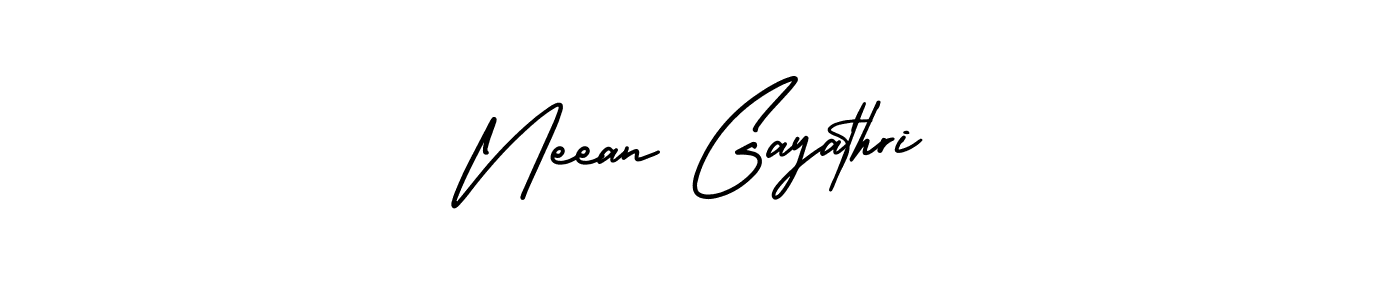 Similarly AmerikaSignatureDemo-Regular is the best handwritten signature design. Signature creator online .You can use it as an online autograph creator for name Neean Gayathri. Neean Gayathri signature style 3 images and pictures png
