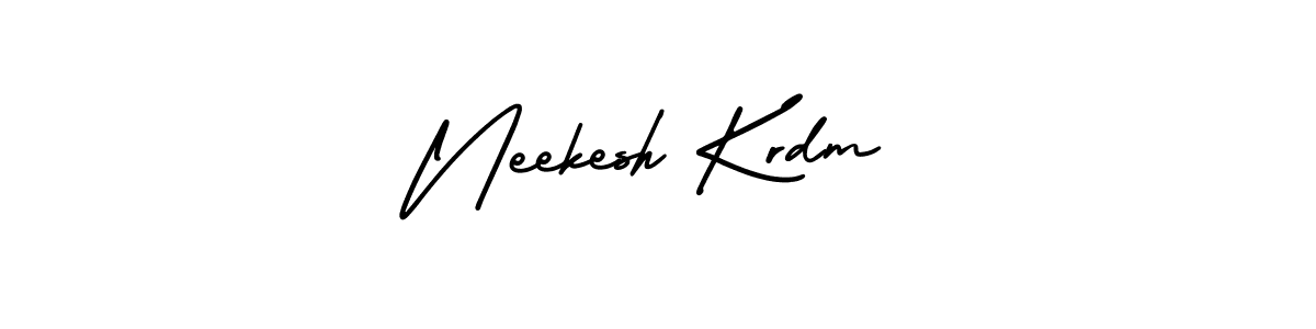 How to make Neekesh Krdm signature? AmerikaSignatureDemo-Regular is a professional autograph style. Create handwritten signature for Neekesh Krdm name. Neekesh Krdm signature style 3 images and pictures png