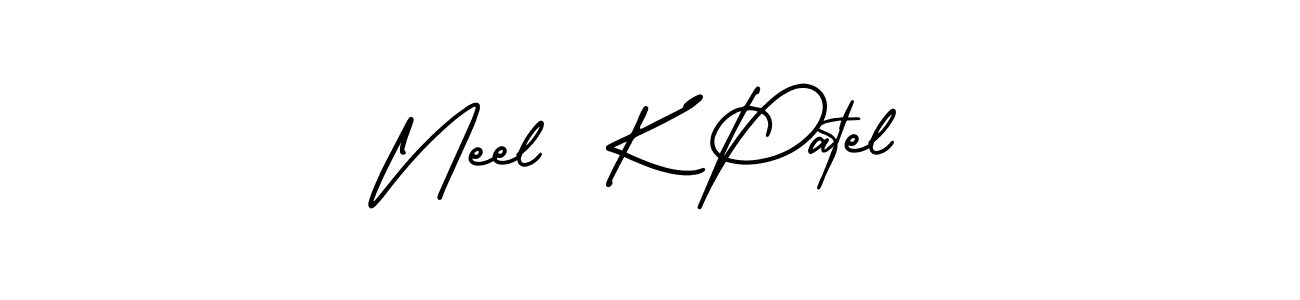 Make a beautiful signature design for name Neel  K Patel. Use this online signature maker to create a handwritten signature for free. Neel  K Patel signature style 3 images and pictures png
