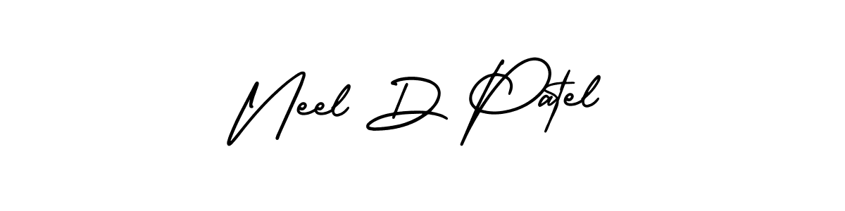 Similarly AmerikaSignatureDemo-Regular is the best handwritten signature design. Signature creator online .You can use it as an online autograph creator for name Neel D Patel. Neel D Patel signature style 3 images and pictures png