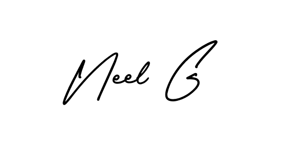 AmerikaSignatureDemo-Regular is a professional signature style that is perfect for those who want to add a touch of class to their signature. It is also a great choice for those who want to make their signature more unique. Get Neel G name to fancy signature for free. Neel G signature style 3 images and pictures png
