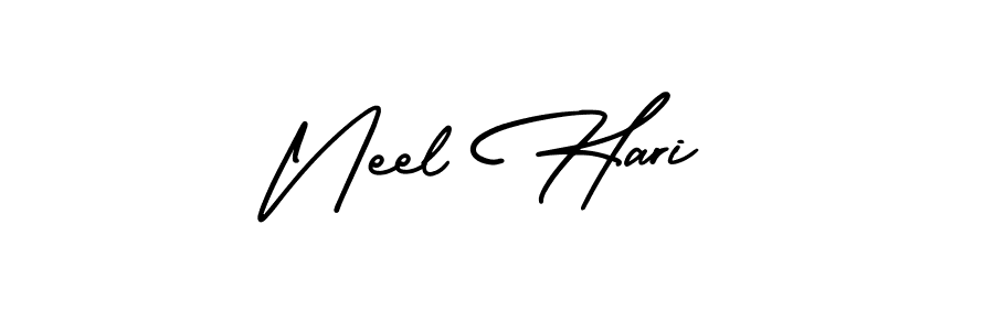 How to make Neel Hari signature? AmerikaSignatureDemo-Regular is a professional autograph style. Create handwritten signature for Neel Hari name. Neel Hari signature style 3 images and pictures png