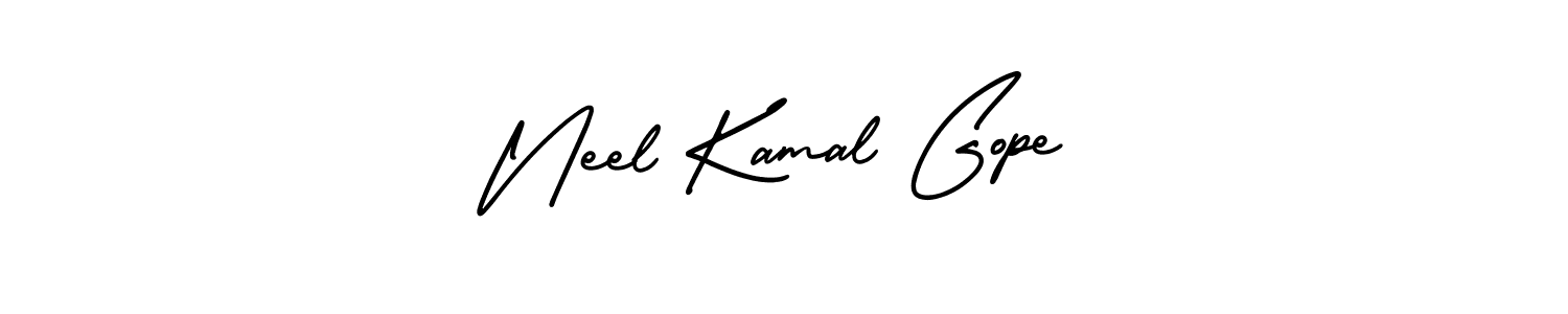 How to make Neel Kamal Gope signature? AmerikaSignatureDemo-Regular is a professional autograph style. Create handwritten signature for Neel Kamal Gope name. Neel Kamal Gope signature style 3 images and pictures png
