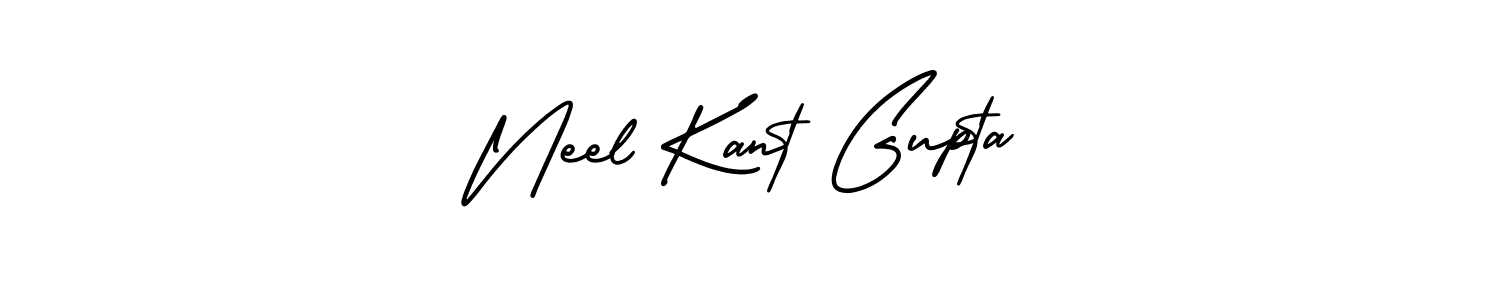 How to Draw Neel Kant Gupta signature style? AmerikaSignatureDemo-Regular is a latest design signature styles for name Neel Kant Gupta. Neel Kant Gupta signature style 3 images and pictures png
