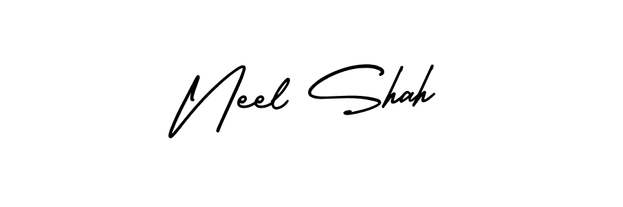 It looks lik you need a new signature style for name Neel Shah. Design unique handwritten (AmerikaSignatureDemo-Regular) signature with our free signature maker in just a few clicks. Neel Shah signature style 3 images and pictures png