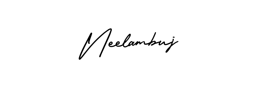 Also You can easily find your signature by using the search form. We will create Neelambuj name handwritten signature images for you free of cost using AmerikaSignatureDemo-Regular sign style. Neelambuj signature style 3 images and pictures png