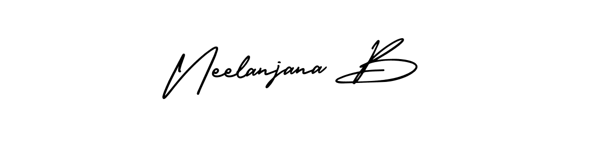 Make a short Neelanjana B signature style. Manage your documents anywhere anytime using AmerikaSignatureDemo-Regular. Create and add eSignatures, submit forms, share and send files easily. Neelanjana B signature style 3 images and pictures png