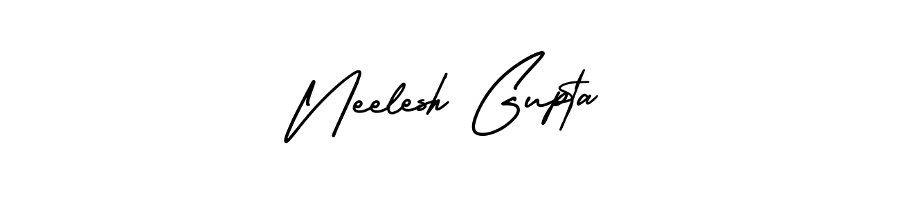 AmerikaSignatureDemo-Regular is a professional signature style that is perfect for those who want to add a touch of class to their signature. It is also a great choice for those who want to make their signature more unique. Get Neelesh Gupta name to fancy signature for free. Neelesh Gupta signature style 3 images and pictures png