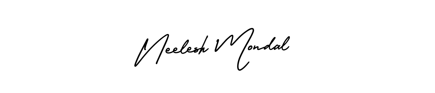 Also You can easily find your signature by using the search form. We will create Neelesh Mondal name handwritten signature images for you free of cost using AmerikaSignatureDemo-Regular sign style. Neelesh Mondal signature style 3 images and pictures png