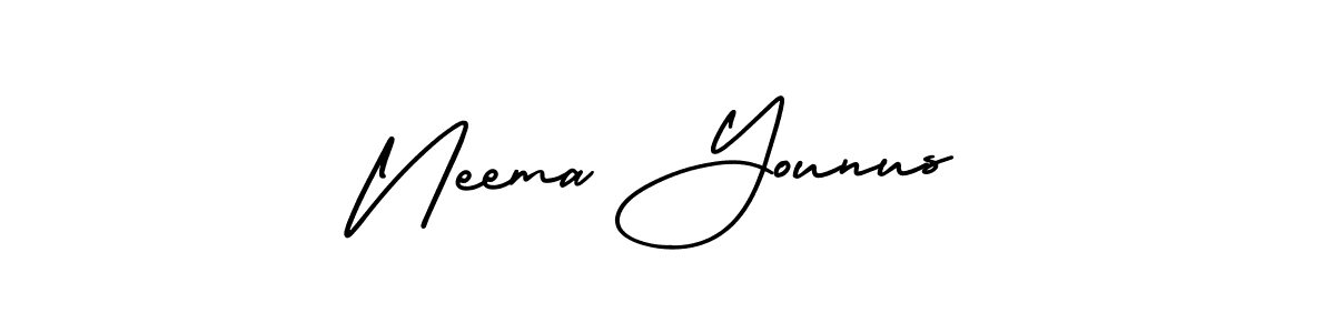 Also You can easily find your signature by using the search form. We will create Neema Younus name handwritten signature images for you free of cost using AmerikaSignatureDemo-Regular sign style. Neema Younus signature style 3 images and pictures png