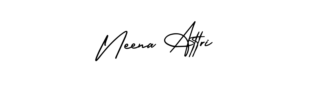 How to Draw Neena Attri signature style? AmerikaSignatureDemo-Regular is a latest design signature styles for name Neena Attri. Neena Attri signature style 3 images and pictures png