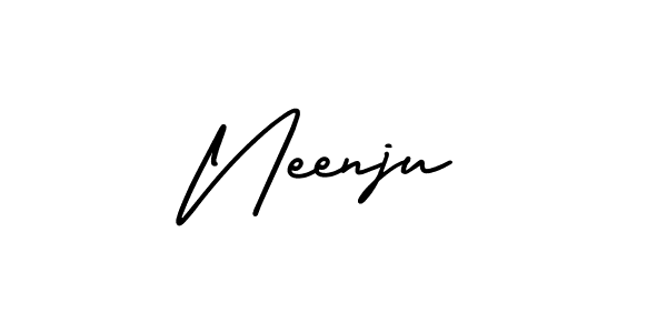 Similarly AmerikaSignatureDemo-Regular is the best handwritten signature design. Signature creator online .You can use it as an online autograph creator for name Neenju. Neenju signature style 3 images and pictures png