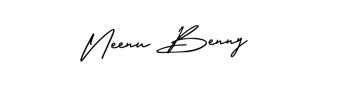 Also we have Neenu Benny name is the best signature style. Create professional handwritten signature collection using AmerikaSignatureDemo-Regular autograph style. Neenu Benny signature style 3 images and pictures png