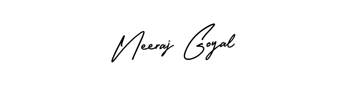 AmerikaSignatureDemo-Regular is a professional signature style that is perfect for those who want to add a touch of class to their signature. It is also a great choice for those who want to make their signature more unique. Get Neeraj Goyal name to fancy signature for free. Neeraj Goyal signature style 3 images and pictures png