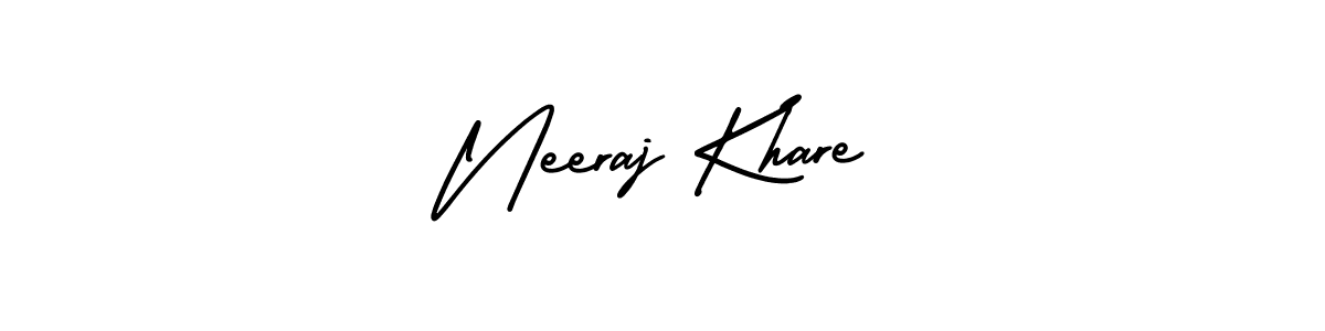 if you are searching for the best signature style for your name Neeraj Khare. so please give up your signature search. here we have designed multiple signature styles  using AmerikaSignatureDemo-Regular. Neeraj Khare signature style 3 images and pictures png