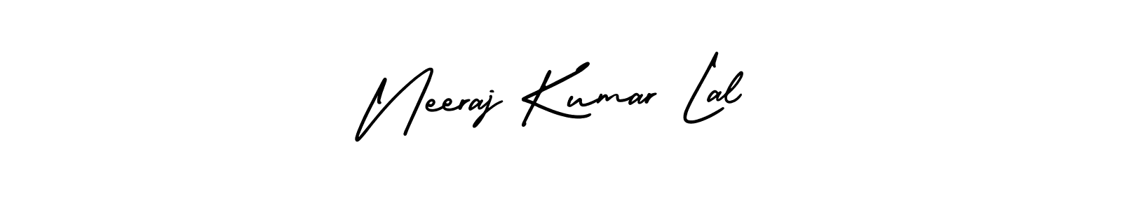 This is the best signature style for the Neeraj Kumar Lal name. Also you like these signature font (AmerikaSignatureDemo-Regular). Mix name signature. Neeraj Kumar Lal signature style 3 images and pictures png