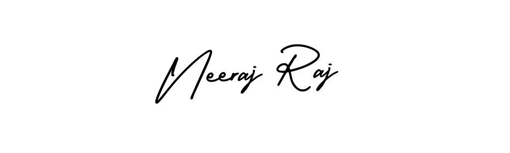 if you are searching for the best signature style for your name Neeraj Raj. so please give up your signature search. here we have designed multiple signature styles  using AmerikaSignatureDemo-Regular. Neeraj Raj signature style 3 images and pictures png