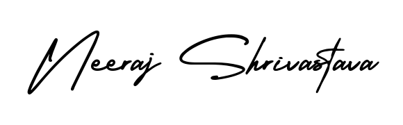 Download transparent PNG signature for name Neeraj Shrivastava styled with AmerikaSignatureDemo-Regular font. Ready to paste directly into PDF and Word agreements. Neeraj Shrivastava signature style 3 images and pictures png