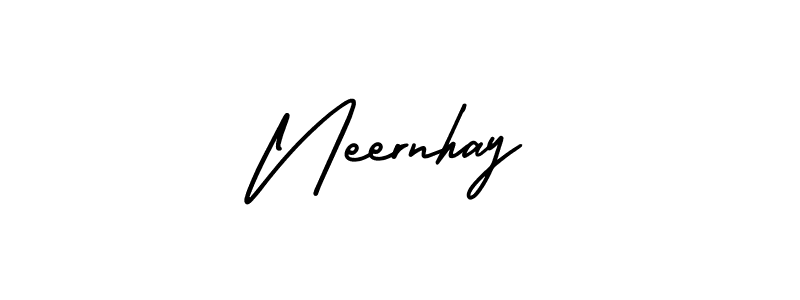 This is the best signature style for the Neernhay name. Also you like these signature font (AmerikaSignatureDemo-Regular). Mix name signature. Neernhay signature style 3 images and pictures png