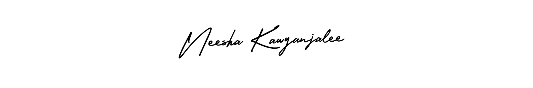 Make a beautiful signature design for name Neesha Kawyanjalee. Use this online signature maker to create a handwritten signature for free. Neesha Kawyanjalee signature style 3 images and pictures png