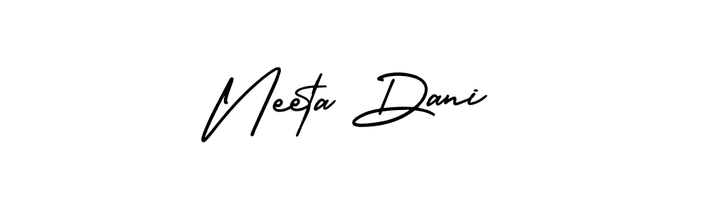 Create a beautiful signature design for name Neeta Dani. With this signature (AmerikaSignatureDemo-Regular) fonts, you can make a handwritten signature for free. Neeta Dani signature style 3 images and pictures png