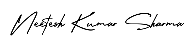 Upgrade your professional image with Neetesh Kumar Sharma signature created with AmerikaSignatureDemo-Regular font. Fast, free, and watermark-free download. Neetesh Kumar Sharma signature style 3 images and pictures png