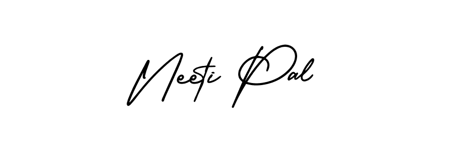 Create a beautiful signature design for name Neeti Pal. With this signature (AmerikaSignatureDemo-Regular) fonts, you can make a handwritten signature for free. Neeti Pal signature style 3 images and pictures png